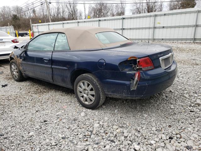 1C3EL55R65N553493 - 2005 CHRYSLER SEBRING TOURING BLUE photo 2