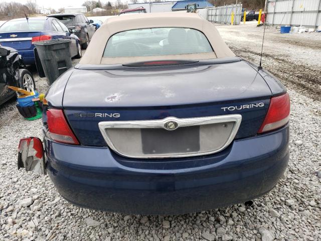 1C3EL55R65N553493 - 2005 CHRYSLER SEBRING TOURING BLUE photo 6