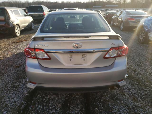 2T1BU4EE6BC631269 - 2011 TOYOTA COROLLA BASE GRAY photo 6