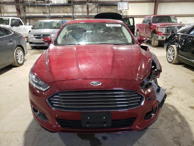 3FA6P0LU7ER364174 - 2014 FORD FUSION SE HYBRID RED photo 5