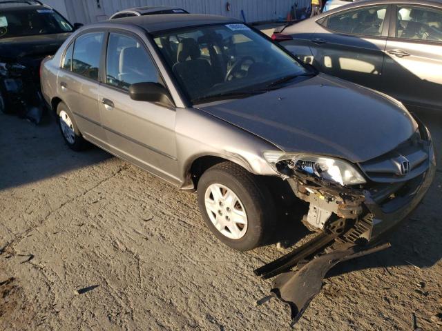 2HGES163X5H587139 - 2005 HONDA CIVIC DX VP GRAY photo 4