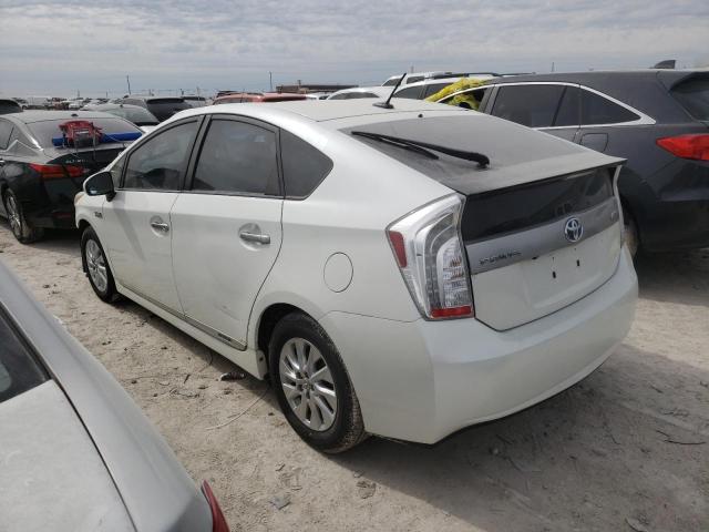 JTDKN3DP3E3056152 - 2014 TOYOTA PRIUS PLUG WHITE photo 2