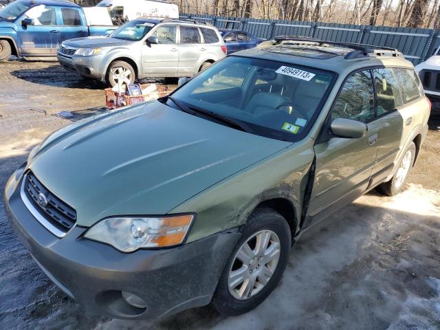 4S4BP62C057393703 - 2005 SUBARU LEGACY OUTBACK 2.5I LIMITED GREEN photo 1