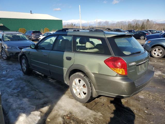 4S4BP62C057393703 - 2005 SUBARU LEGACY OUTBACK 2.5I LIMITED GREEN photo 2