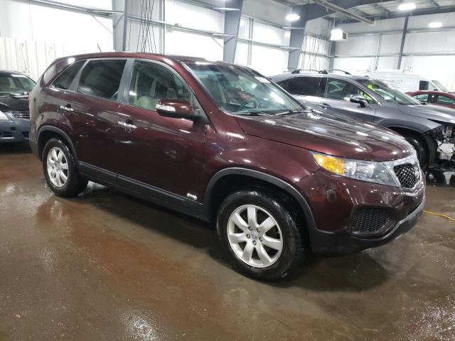 5XYKTCA60CG272955 - 2012 KIA SORENTO BASE BURGUNDY photo 4