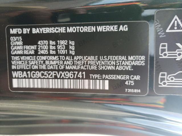 WBA1G9C52FVX96741 - 2015 BMW 228 XI SULEV BLACK photo 12