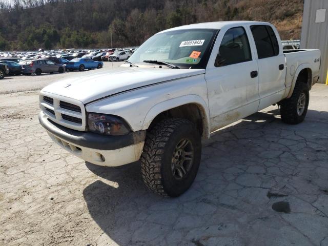 1D7HG38N93S185762 - 2003 DODGE DAKOTA QUAD SPORT WHITE photo 1