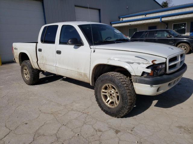 1D7HG38N93S185762 - 2003 DODGE DAKOTA QUAD SPORT WHITE photo 4