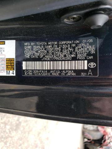 JTKDE177950040282 - 2005 TOYOTA SCION TC გრაფიტი ფოტო 12