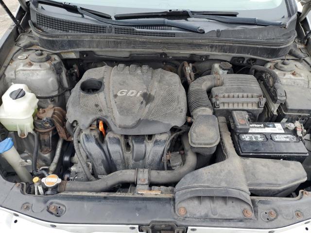 5NPEB4ACXCH401966 - 2012 HYUNDAI SONATA GLS SILVER photo 11