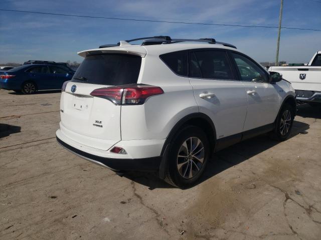 JTMRJREV1GD007698 - 2016 TOYOTA RAV4 HV XLE WHITE photo 3