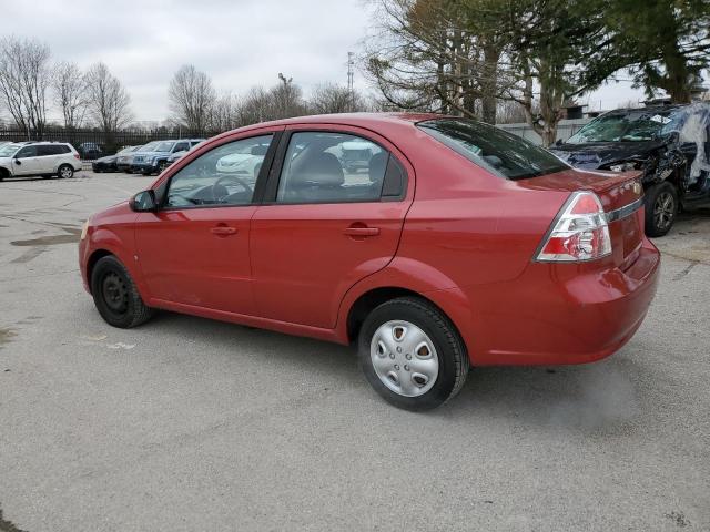 KL1TD56E59B386120 - 2009 CHEVROLET AVEO LS Qırmızı foto 2