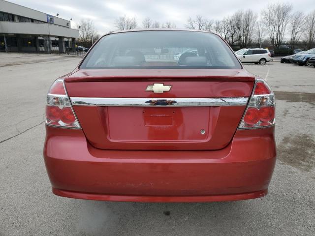 KL1TD56E59B386120 - 2009 CHEVROLET AVEO LS Qırmızı foto 6