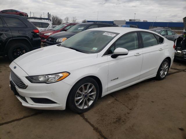 3FA6P0LU6HR416169 - 2017 FORD FUSION SE HYBRID WHITE photo 1