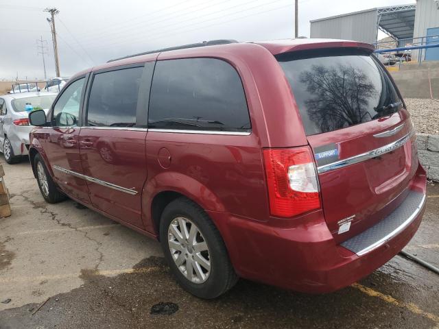 2C4RC1BG6DR681159 - 2013 CHRYSLER TOWN & COU TOURING RED photo 2