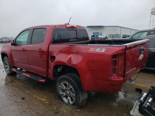 1GCGTDEN6H1248941 - 2017 CHEVROLET COLORADO Z71 RED photo 2