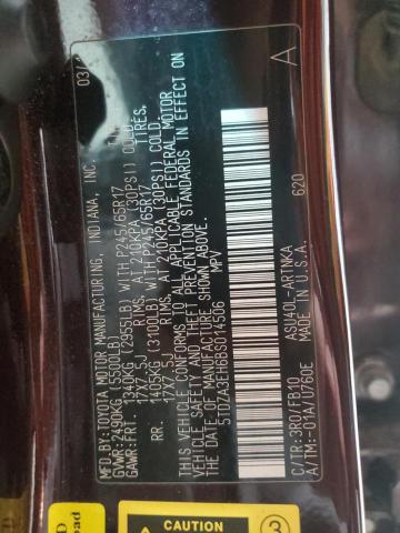 5TDZA3EH6BS014506 - 2011 TOYOTA HIGHLANDER BASE Күлгін фото 13