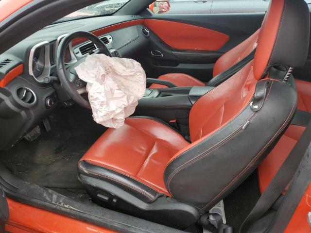 2G1FC1E37D9171357 - 2013 CHEVROLET CAMARO LT ORANGE photo 7