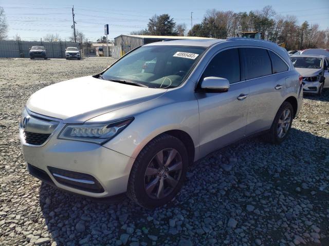 5FRYD4H88EB029620 - 2014 ACURA MDX ADVANCE SILVER photo 1