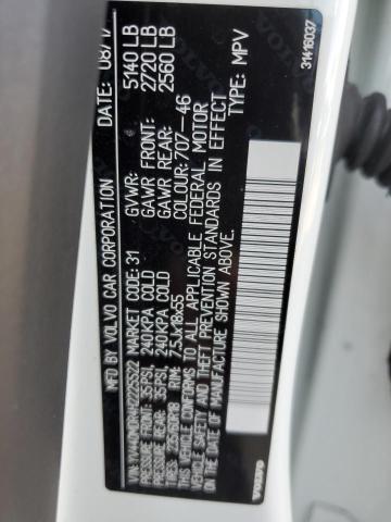 YV440MDR4H2225522 - 2017 VOLVO XC60 T5 DYNAMIC თეთრი ფოტო 12