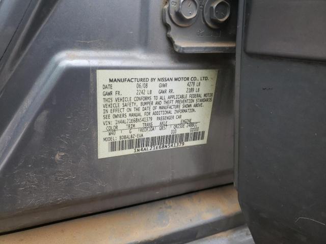 1N4AL21E68N541379 - 2008 NISSAN ALTIMA 2.5 CHARCOAL photo 13