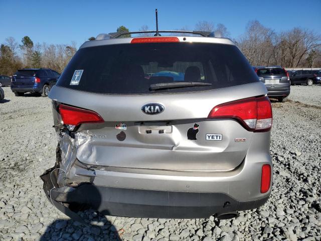 5XYKT4A73EG544268 - 2014 KIA SORENTO LX GRAY photo 6