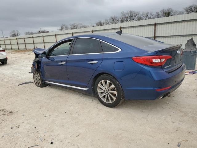 5NPE34AF2FH135001 - 2015 HYUNDAI SONATA SPORT BLUE photo 2