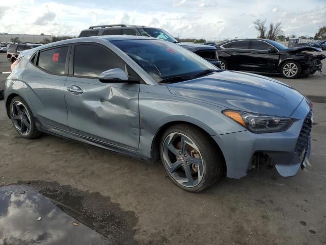 KMHTH6AB3KU007525 - 2019 HYUNDAI VELOSTER TURBO GRAY photo 4