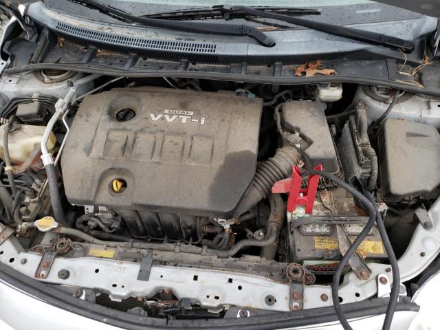 2T1BU4EE8AC346538 - 2010 TOYOTA COROLLA BASE SILVER photo 11