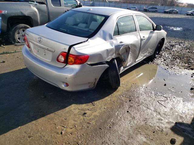 2T1BU4EE8AC346538 - 2010 TOYOTA COROLLA BASE SILVER photo 3