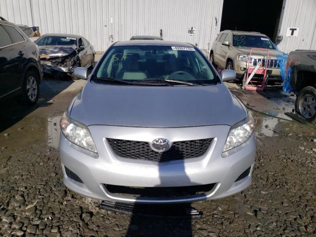 2T1BU4EE8AC346538 - 2010 TOYOTA COROLLA BASE SILVER photo 5