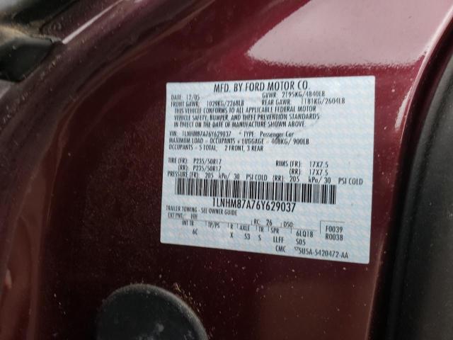 1LNHM87A76Y629037 - 2006 LINCOLN LS 栗色 照片 13