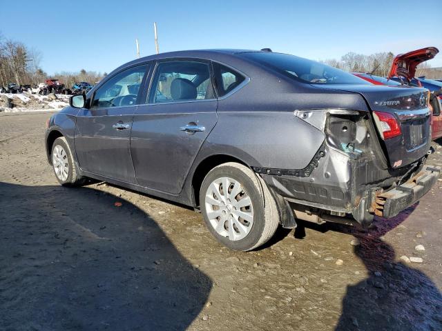 3N1AB7AP3FY381895 - 2015 NISSAN SENTRA S GRAY photo 2