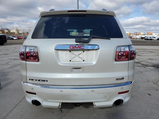 1GKKRTED8CJ308998 - 2012 GMC ACADIA DENALI WHITE photo 6