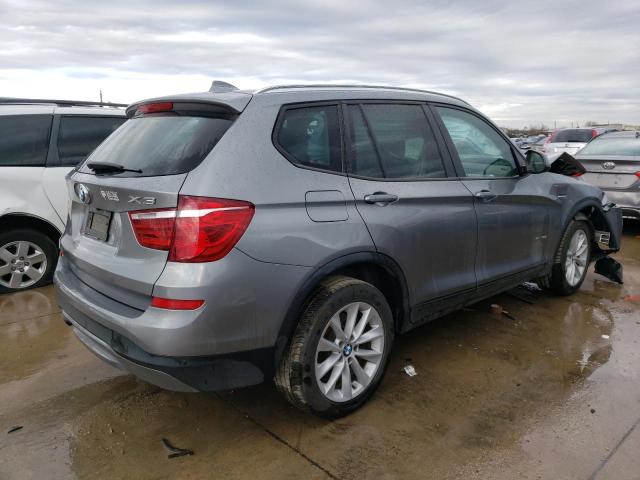 5UXWZ7C39H0V90630 - 2017 BMW X3 SDRIVE28I GRAY photo 3