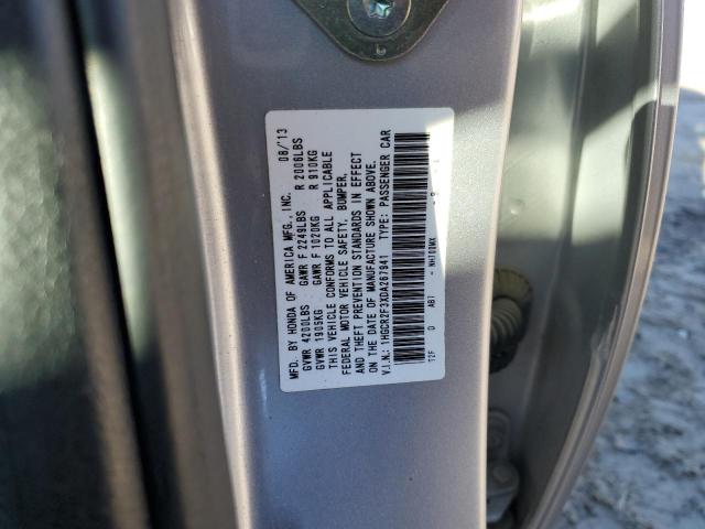 1HGCR2F3XDA267941 - 2013 HONDA ACCORD LX SILVER photo 12