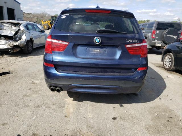 5UXWX9C53F0D58656 - 2015 BMW X3 XDRIVE28I BLUE photo 6