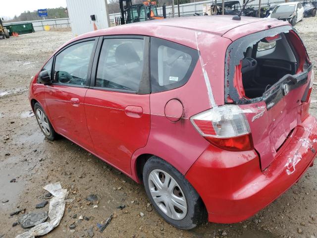 JHMGE88219S044402 - 2009 HONDA FIT RED photo 2