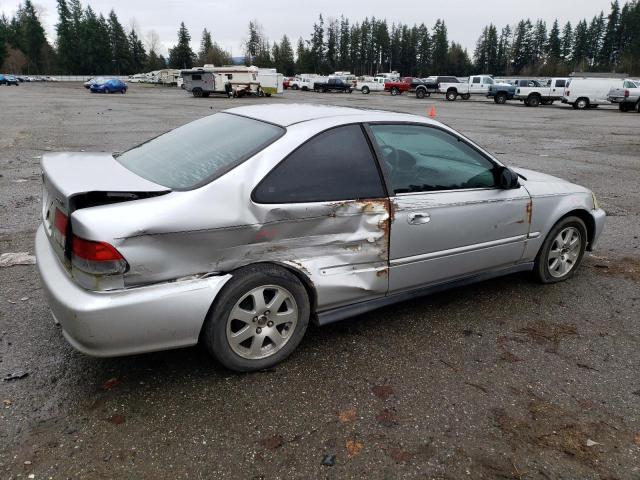 1HGEJ814XYL007827 - 2000 HONDA CIVIC EX SILVER photo 3