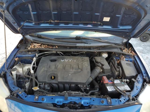 JTDBL40E799084961 - 2009 TOYOTA COROLLA BASE BLUE photo 11