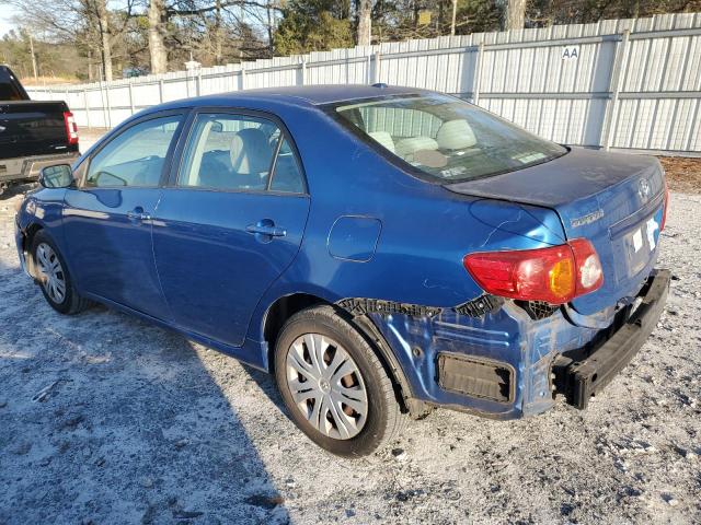 JTDBL40E799084961 - 2009 TOYOTA COROLLA BASE BLUE photo 2