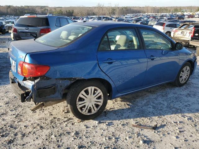 JTDBL40E799084961 - 2009 TOYOTA COROLLA BASE BLUE photo 3