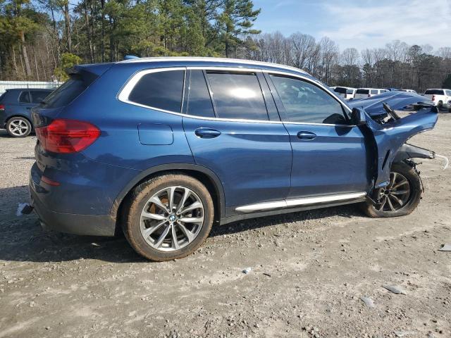 5UXTR7C55KLR50471 - 2019 BMW X3 SDRIVE30I BLUE photo 3