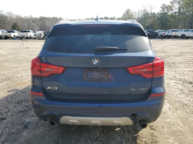 5UXTR7C55KLR50471 - 2019 BMW X3 SDRIVE30I BLUE photo 6