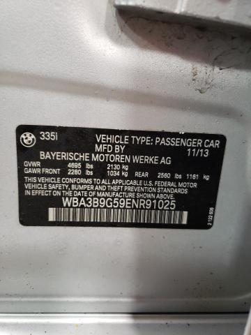 WBA3B9G59ENR91025 - 2014 BMW 335 XI BEIGE photo 12