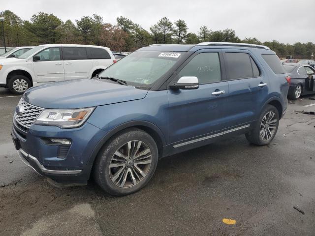 1FM5K8HT0JGC60139 - 2018 FORD EXPLORER PLATINUM BLUE photo 1