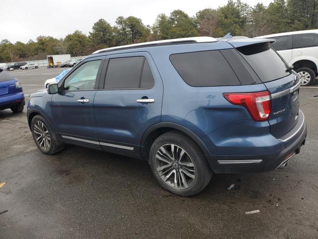 1FM5K8HT0JGC60139 - 2018 FORD EXPLORER PLATINUM BLUE photo 2