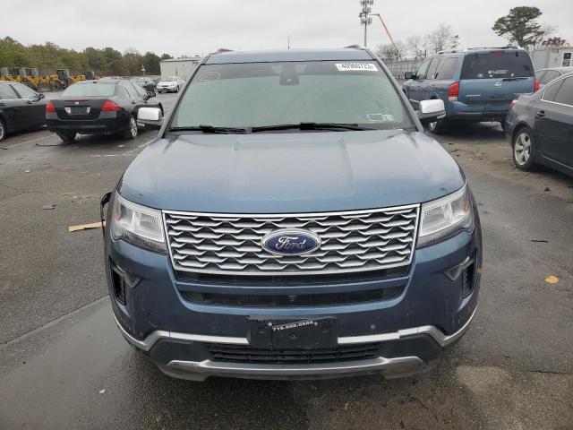 1FM5K8HT0JGC60139 - 2018 FORD EXPLORER PLATINUM BLUE photo 5