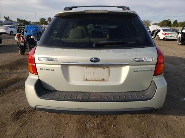 4S4BP61C367333157 - 2006 SUBARU LEGACY OUTBACK 2.5I GRAY photo 6