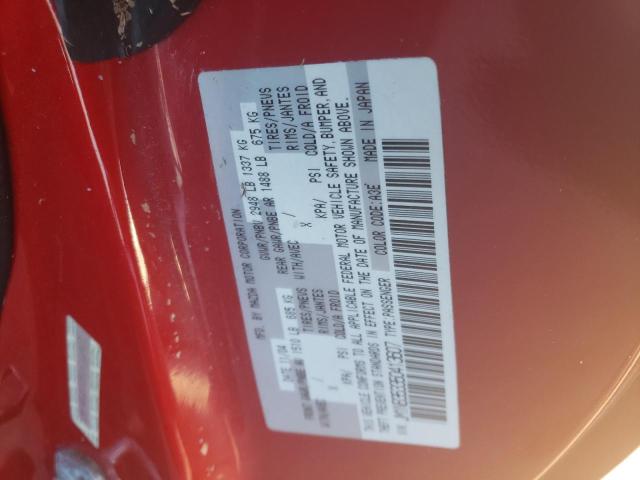 JM1NB353350413607 - 2005 MAZDA MX-5 MIATA BASE RED photo 10